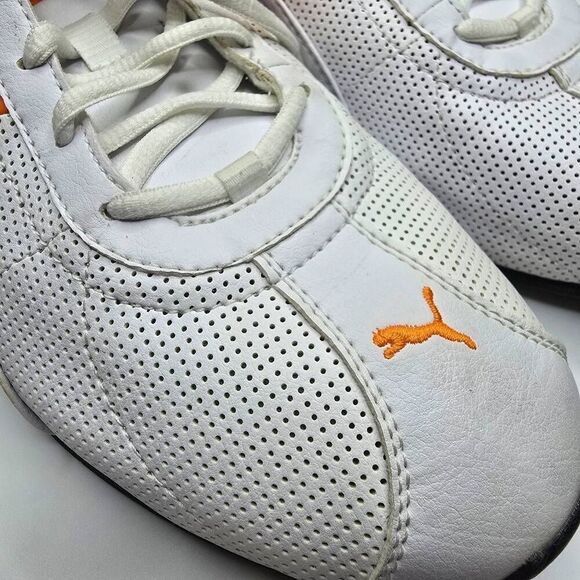 Puma Mens Cell Turin Training Running Shoe White Orange Silver Size 11.5 main image 5